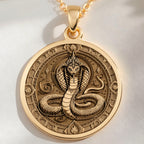 Naga Necklace: with naga serpent charm snake charm pendant talisman amulet - View 153