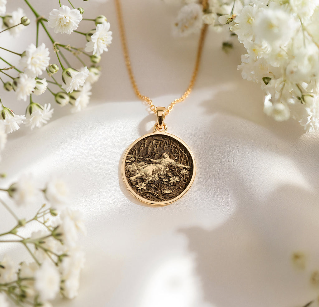 sterling silver necklace Ophelia Shakespeare Literary | & Options - Personalized Literary Gift - view 11