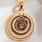 handcrafted necklace Ouroboros Evil Eye Protection | & Options - Spiritual Protection Talisman - view 7