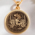 Halskette mit Pan-Anhänger – Gott der Wildnis | Silber & vergoldete Optionen – Geschenk für Naturliebhaber