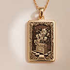 Pandora's Box Necklace | 14K Solid Gold - Ancient Mythology Hope Symbol