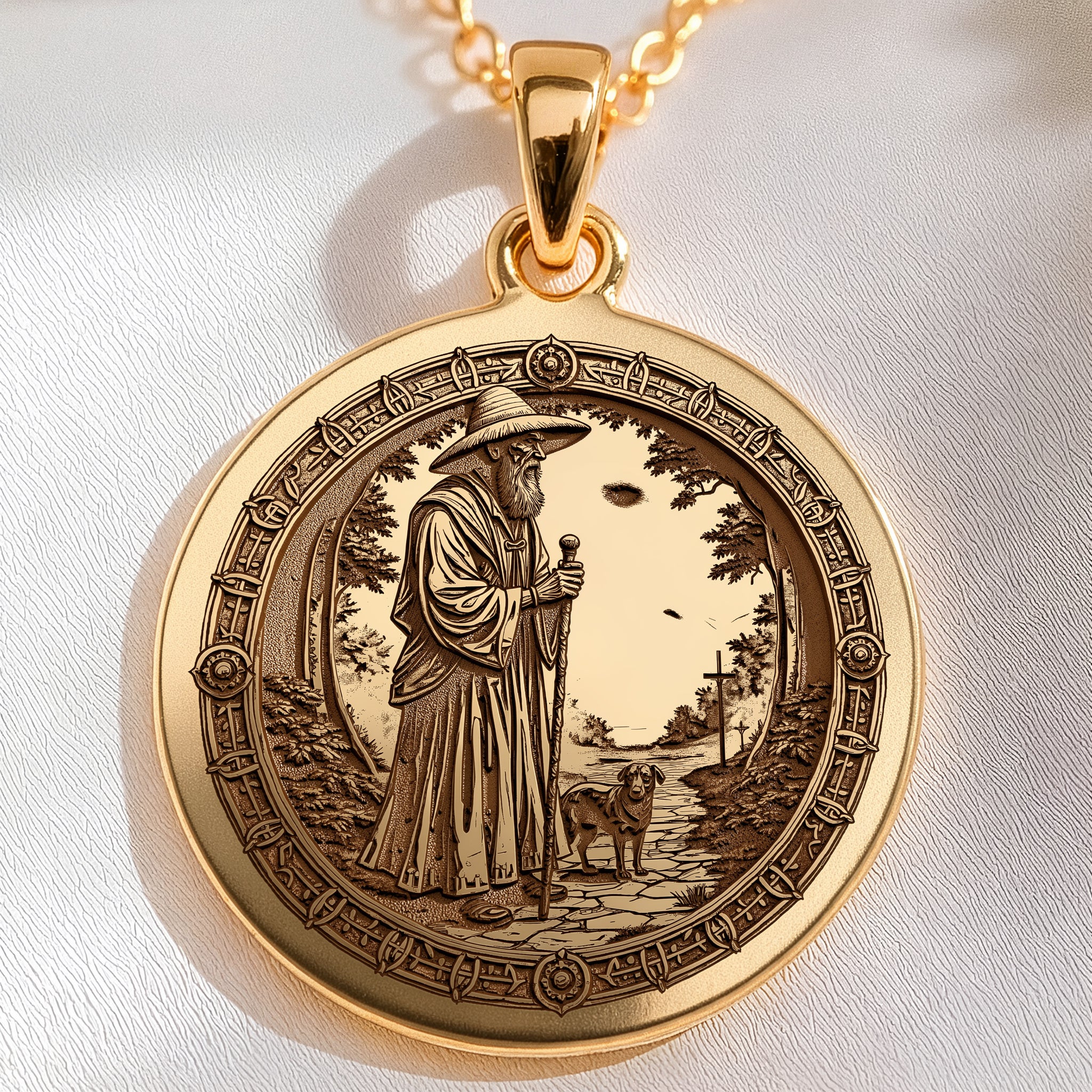 Papa Legba Crossroads Loa Anhänger | Silber & Plattierte Optionen - Voodoo Führung Spiritueller Schutz