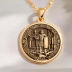 Pawn Chess Coin Strategy Charm | 14K Solid Gold - Game Theory Gift for Gamers