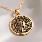 Pawn Chess Coin Strategy Charm | 14K Solid Gold - Game Theory Gift for Gamers