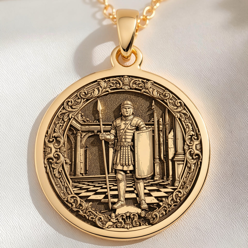 Pawn Chess Coin Strategy Charm | 14K Solid Gold - Game Theory Gift for Gamers