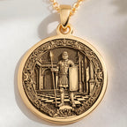 Pawn Chess Coin Strategy Charm | 14K Solid Gold - Game Theory Gift for Gamers