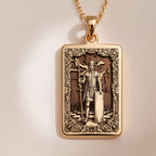 Chess Pawn Soldier Symbol Pendant | 14K Solid Gold - Strategic Game Night Gift