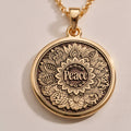 Peace Mandala Spiritual Yoga Pendant - 14K Solid Gold