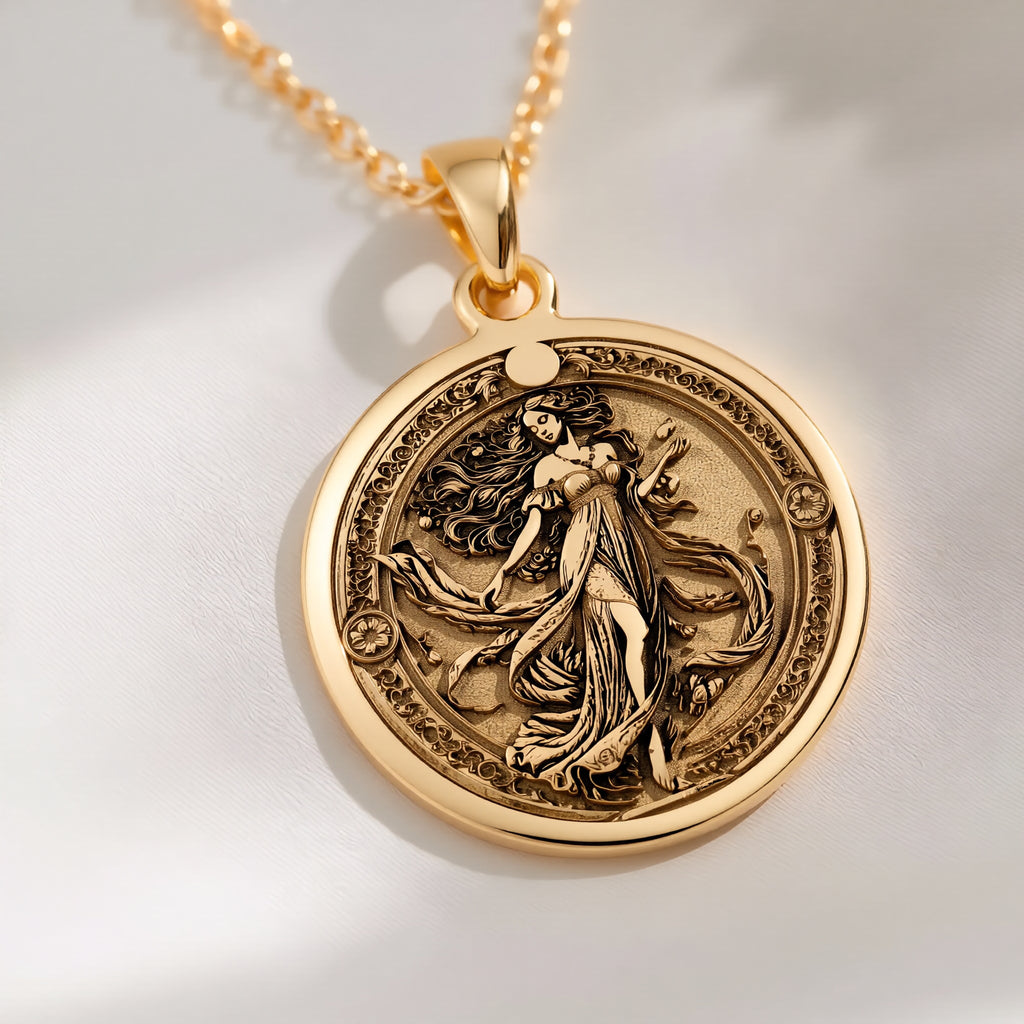 Persephone Necklace: Queen of Underworld Coin Pendant, Greek Mythology Jewelry - View 200