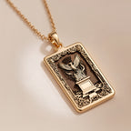 Phoenix Rising from Ashes Rebirth Charm | 14K Solid Gold - Spiritual Protection Symbol