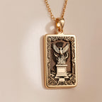 Phoenix Rising from Ashes Rebirth Charm | 14K Solid Gold - Spiritual Protection Symbol