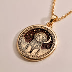 A personalized 925 sterling silver Portuguese Water Dog necklace. This gift celebrates the adventurous heart of the breed, a cherished pet memorial keepsake.