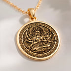 Aizen Myo-o Necklace: with aizen myo-o jewelry gold ragaraja talisman amulet - View 214
