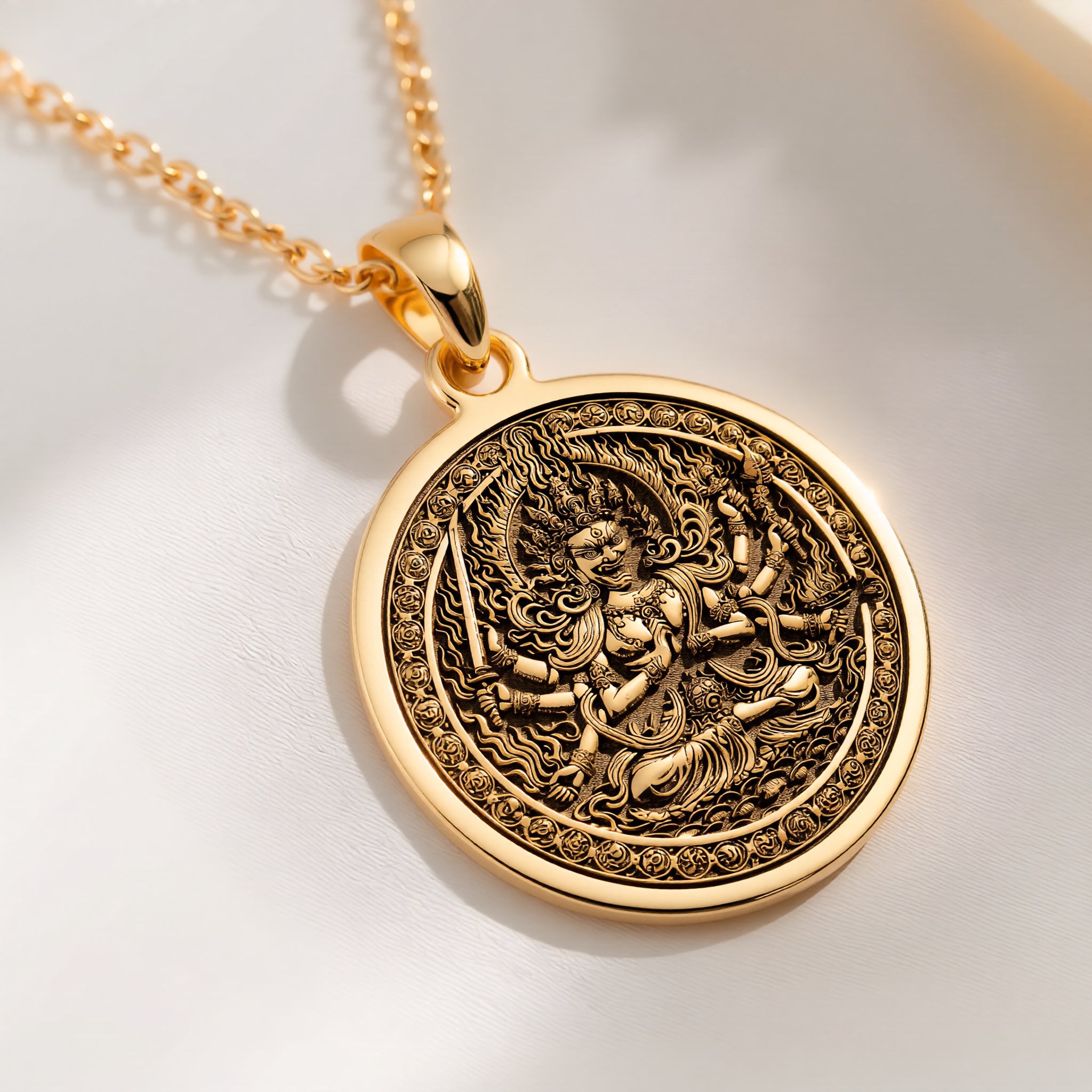 Aizen Myo-o Necklace: with aizen myo-o jewelry gold ragaraja talisman amulet - View 214