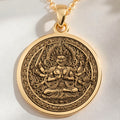 Aizen Myo-o Necklace: with aizen myo-o jewelry gold ragaraja talisman amulet - View 48