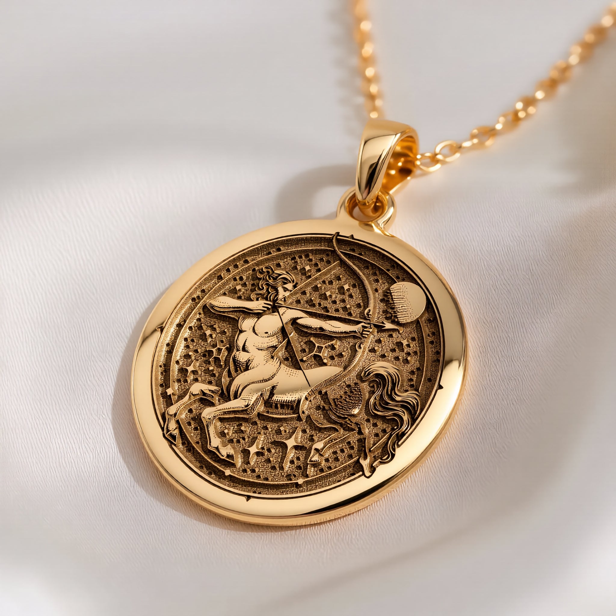Sagittarius Zodiac Necklace: Personalized Centaur Pendant, Horoscope Jewelry - View 214