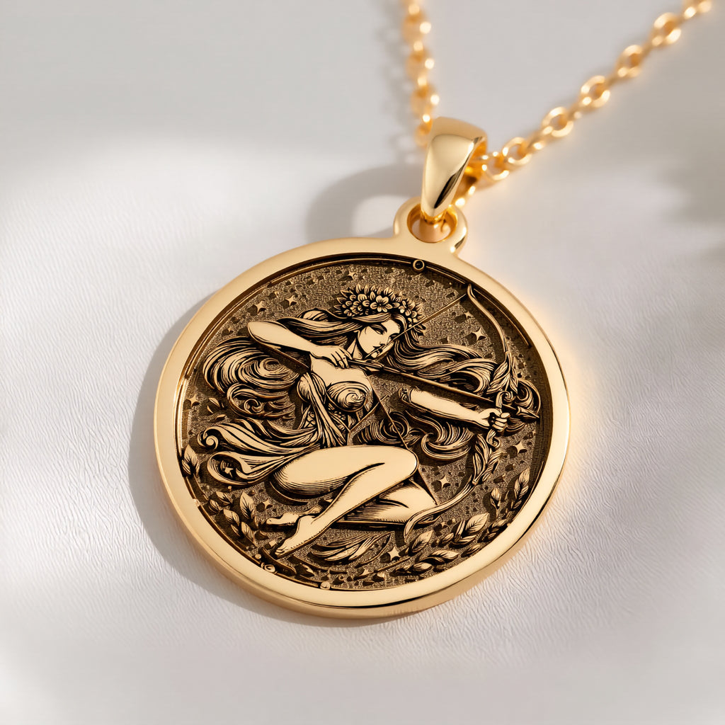 Sagittarius Necklace: with sagittarius jewelry archer centaur women astrology - View 214