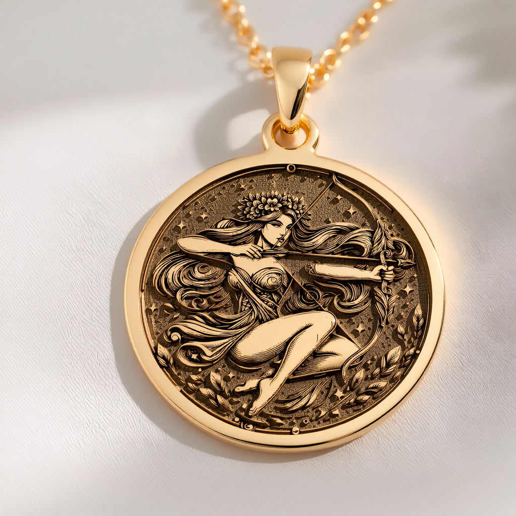 Sagittarius Necklace: with sagittarius jewelry archer centaur women astrology - View 102
