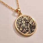 Rose Gold Plated Sakura Tree Necklace with exquisite cherry blossom details, a feminine and versatile accessory for gifting or everyday elegance.
