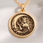 Scorpio Zodiac Necklace: with gold zodiac pendant zodiac pendant gift astrology - View 214