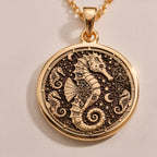 925 sterling silver seahorse necklace with intricate details, a unique nautical pendant for nature lovers, perfect for everyday wear or special occasions.