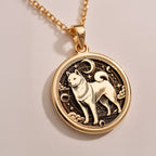 A striking 925 sterling silver Shiba Inu charm. The art shows the celestial dog, a meaningful piece of jewelry for a pet owner.