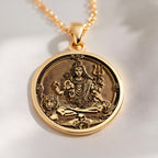 Shiva God Pendant: with mahadev trishul spiritual amulet talisman amulet - View 214