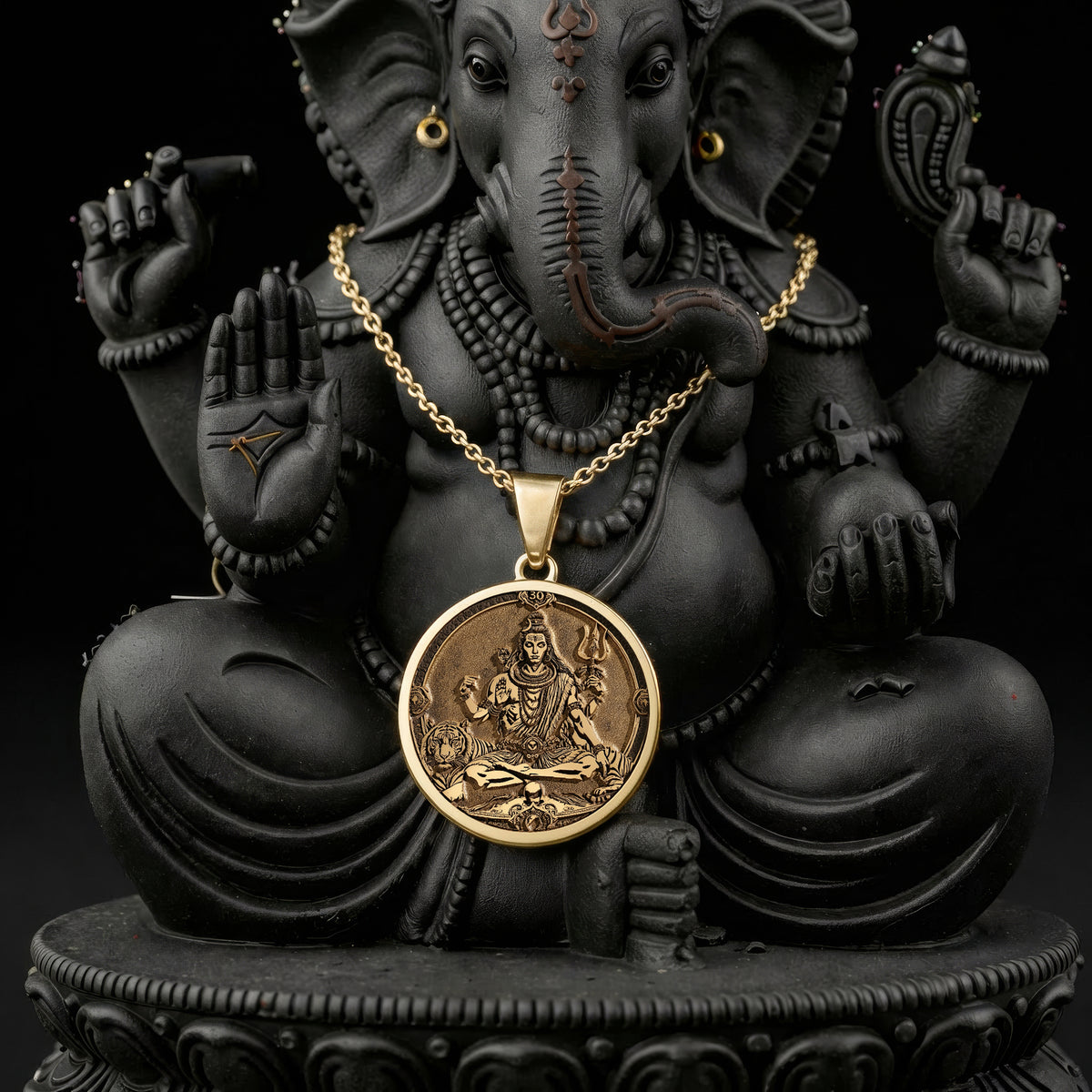 sterling silver necklace Shiva Trishul God | & Options - Spiritual Protection Talisman - view 15