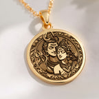 Shiva Parvati Necklace: with mahadev trishul amulet talisman - View 214