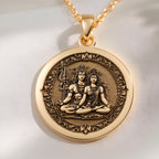 Shiva Parvati Necklace: with mahadev trishul amulet talisman spiritual amulet - View 48
