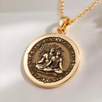 Shiva Parvati Necklace: with mahadev trishul amulet talisman spiritual amulet - View 214