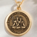 Shiva Parvati Necklace: with mahadev trishul amulet talisman spiritual amulet - View 48