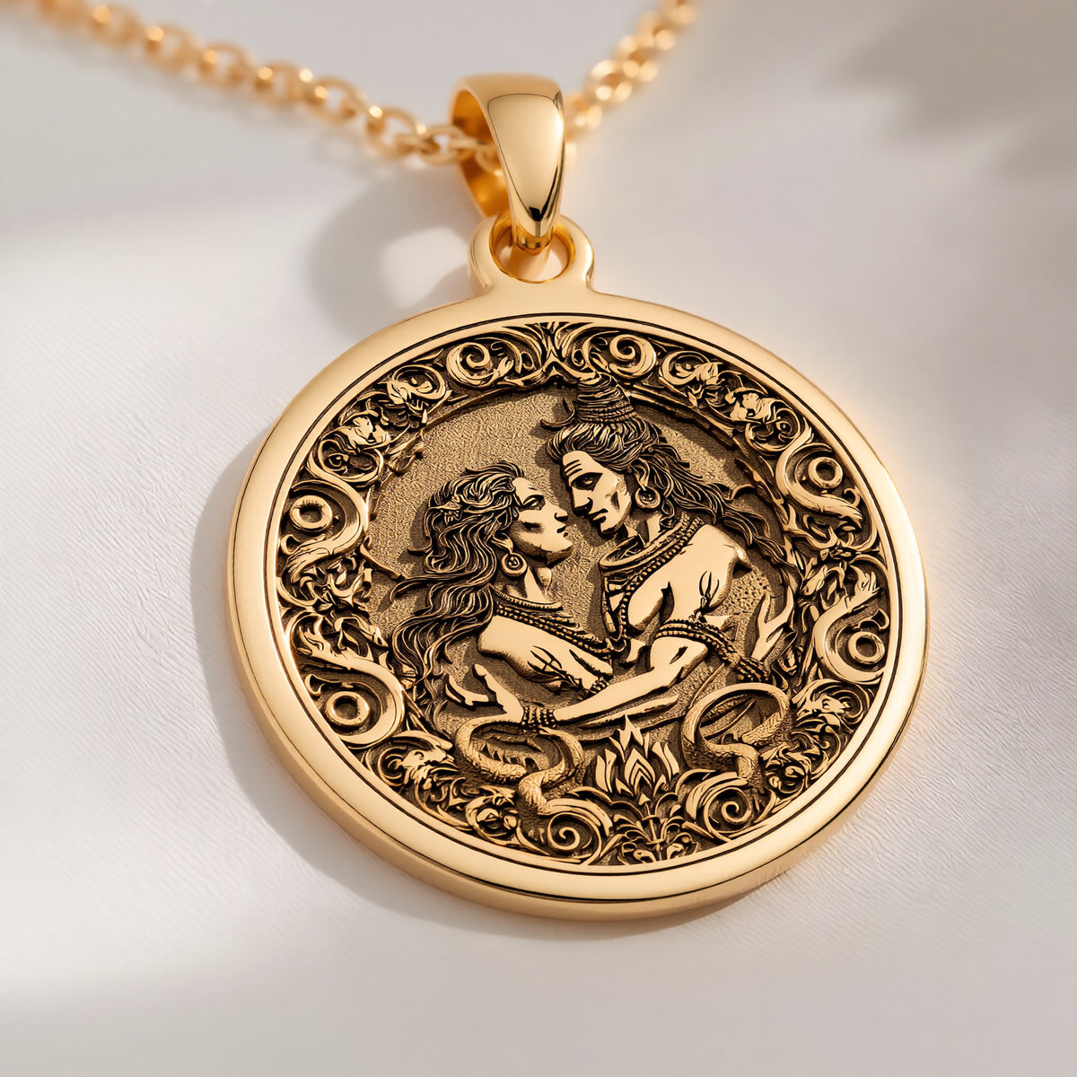 Shiva Vishnu Necklace: with narayana chakra amulet talisman spiritual amulet - View 214