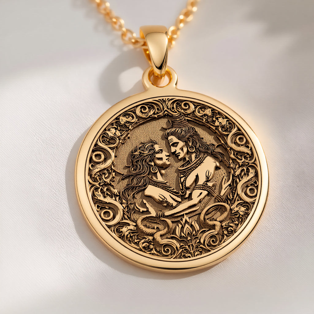 Shiva Vishnu Necklace: with narayana chakra amulet talisman spiritual amulet - View 200