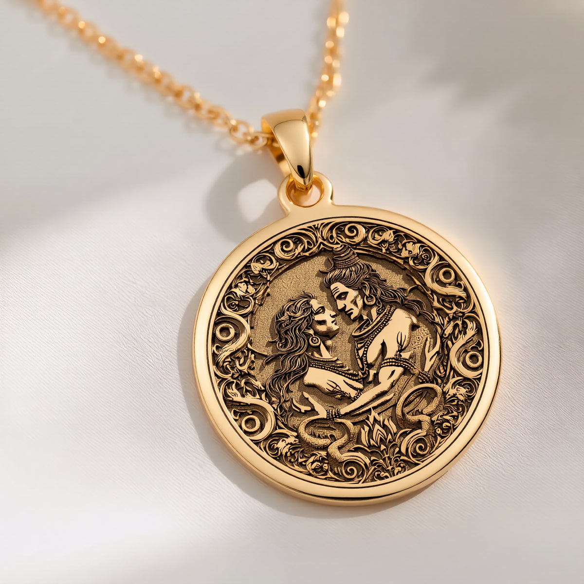 Shiva Vishnu Necklace: with narayana chakra amulet talisman spiritual amulet - View 214