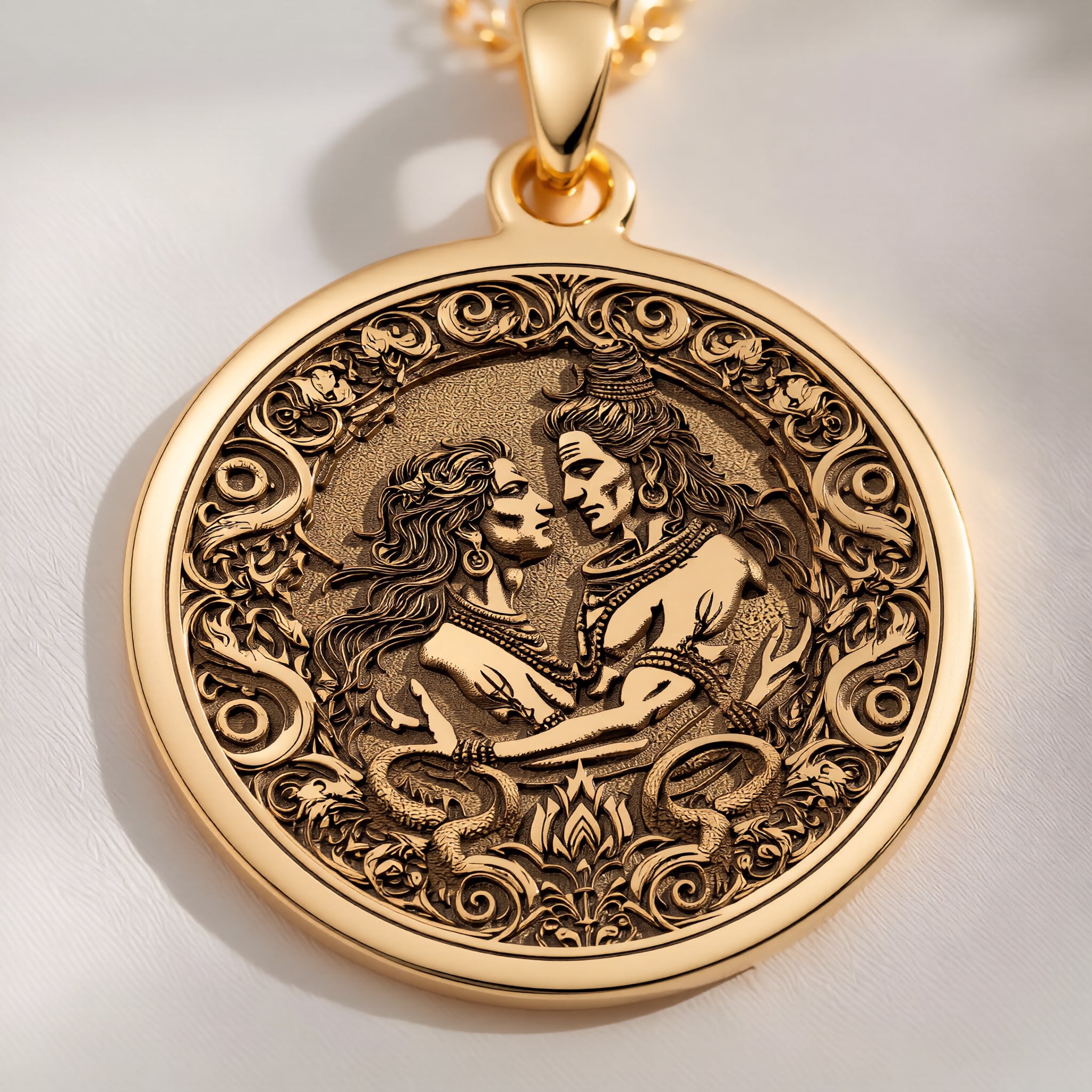 Shiva Vishnu Necklace: with narayana chakra amulet talisman spiritual amulet - View 153