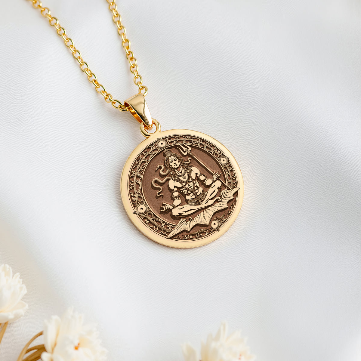 sterling silver necklace Shiva Lord Hindu God | & Options - Spiritual Protection Sacred Symbol hindu - view 9