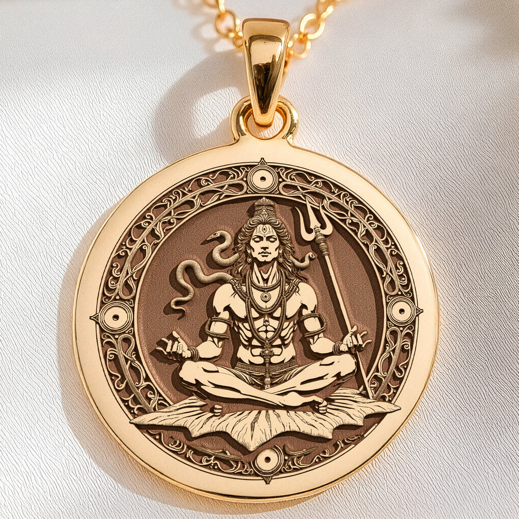 sterling silver necklace Shiva Lord Hindu God | & Options - Spiritual Protection Sacred Symbol hindu - view 8