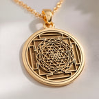 Sri Yantra Pendant: with sri yantra necklace yantra interlocking amulet - View 102