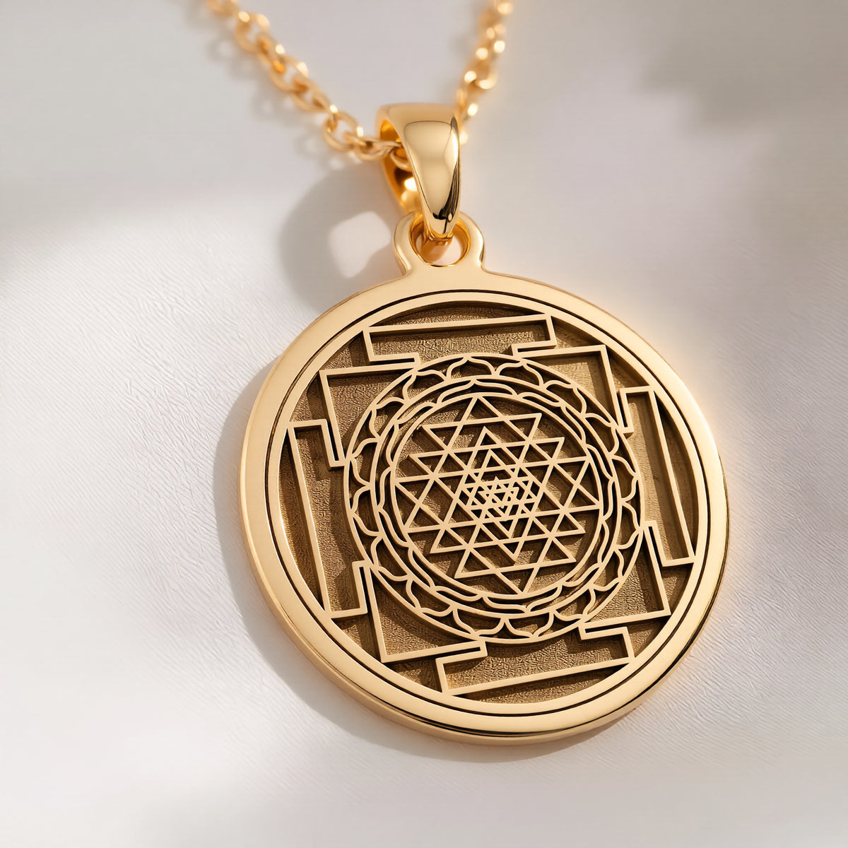 Sri Yantra Pendant: with sri yantra necklace yantra interlocking amulet - View 214