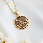 Monkey King Sun Wukong Necklace | 14K Solid Gold - Celestial Hero Journey to West