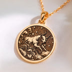 Taurus Zodiac Astrological Sign Necklace | 14K Solid Gold - Birthdate Jewelry for Astrology Lovers