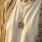 Taurus Zodiac Necklace: with taurus zodiac charm yellow gold bull astrology - View 207