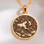 Taurus Zodiac Astrological Sign Necklace | 14K Solid Gold - Birthdate Jewelry for Astrology Lovers