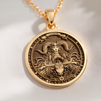 A personalized yellow gold Taurus necklace. This gift for her symbolizes a grounded spirit, a cherished keepsake.