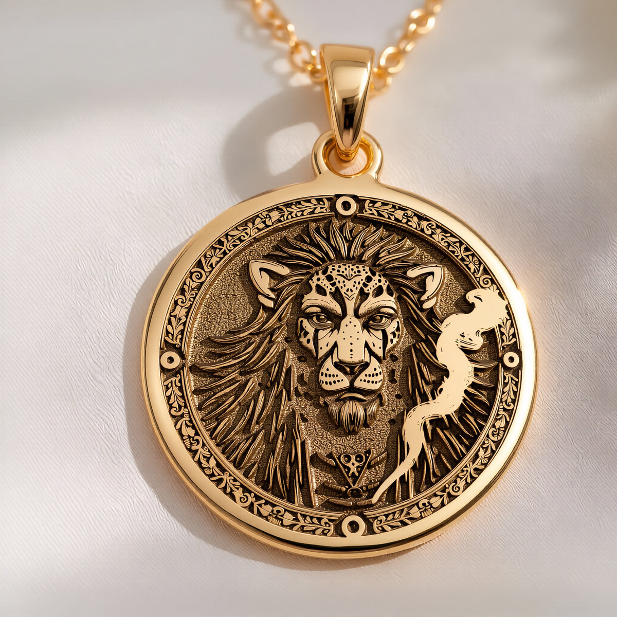 Tezcatlipoca Necklace: with mythology jewelry smoking mirror talisman amulet - View 153