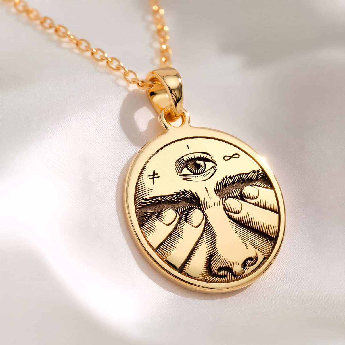 Third Eye Necklace: with third eye pendant eye pendant talisman amulet amulet - View 214