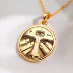 Third Eye Necklace: with third eye pendant eye pendant talisman amulet amulet - View 214