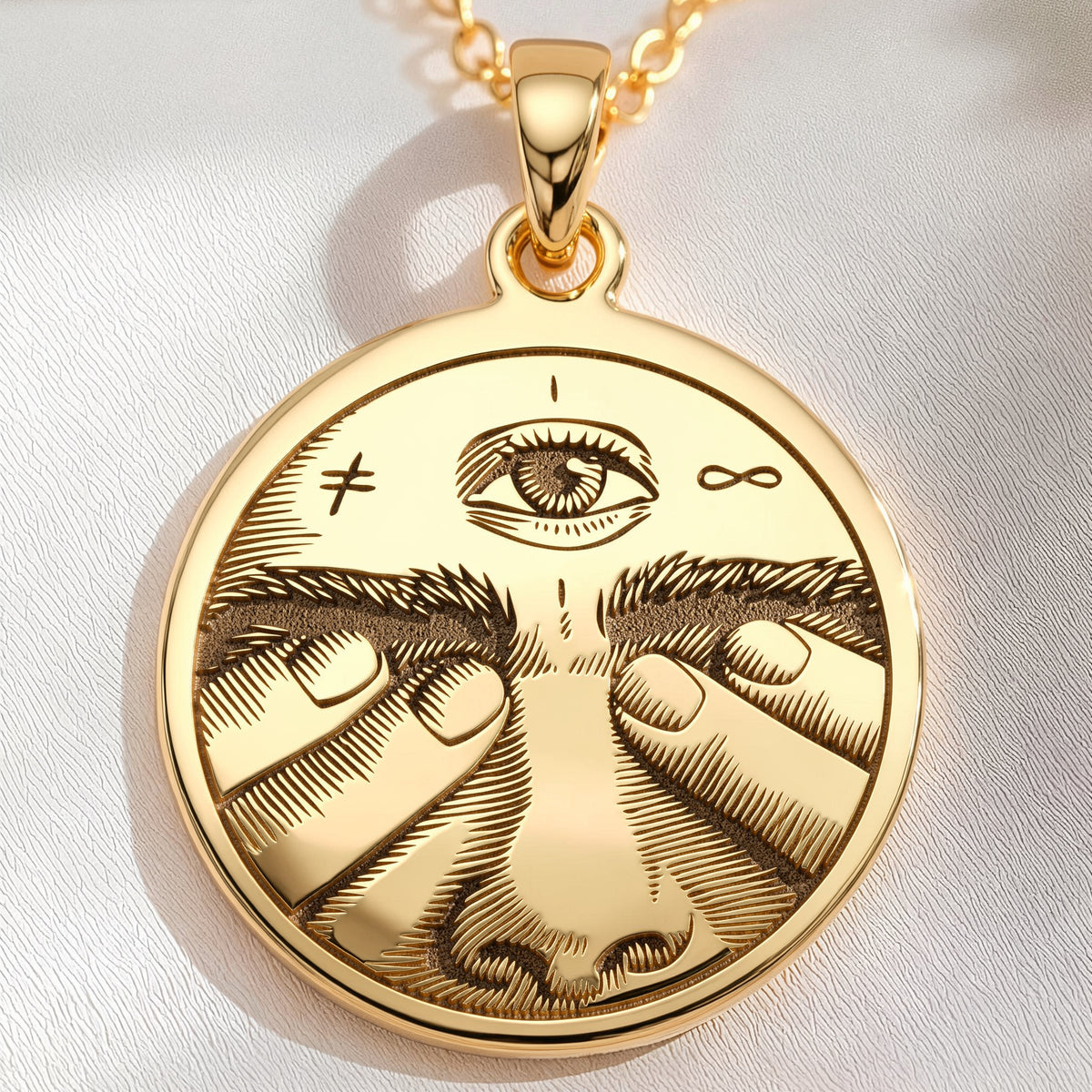 Third Eye Necklace: with third eye pendant eye pendant talisman amulet amulet - View 48