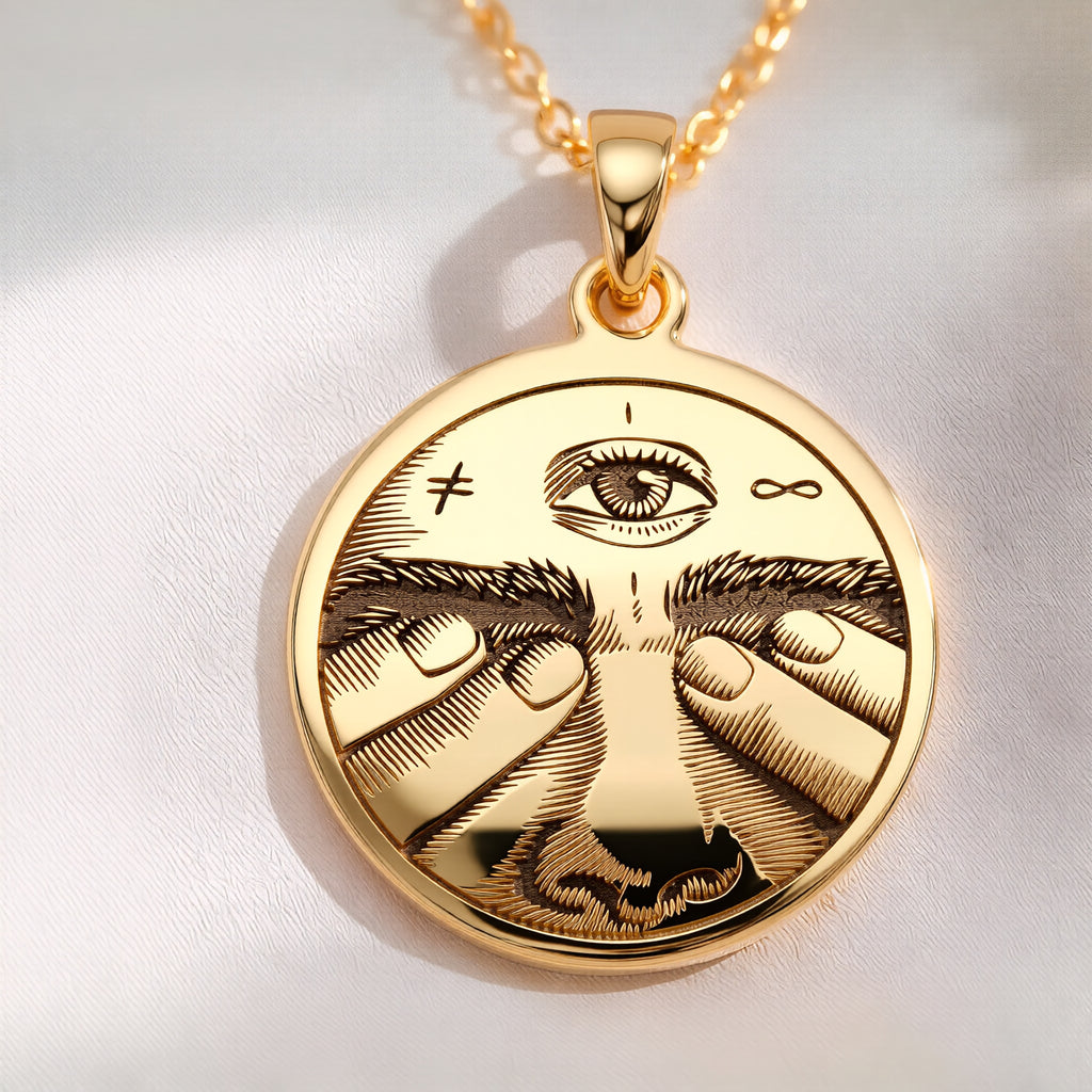 Third Eye Necklace: with third eye pendant eye pendant talisman amulet amulet - View 48